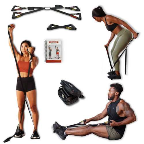 ISO-FLO isometric exercise equipment and suspension trainer