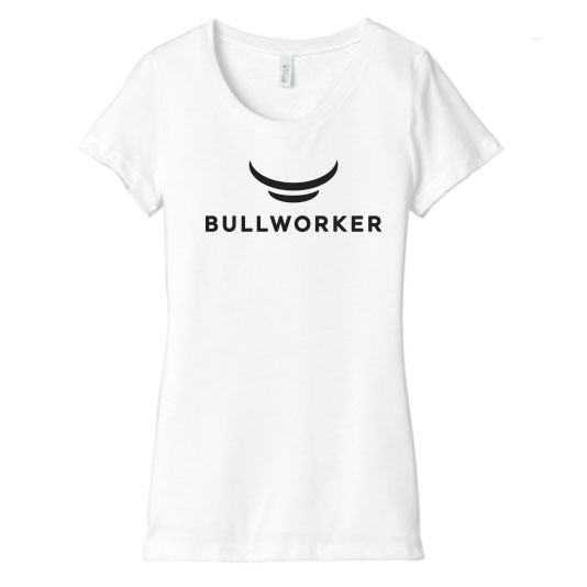 Bullworker Premium Triblend Ladies White Tee - Bullworker Personal Home ...